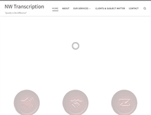 Tablet Screenshot of nwtranscription.com